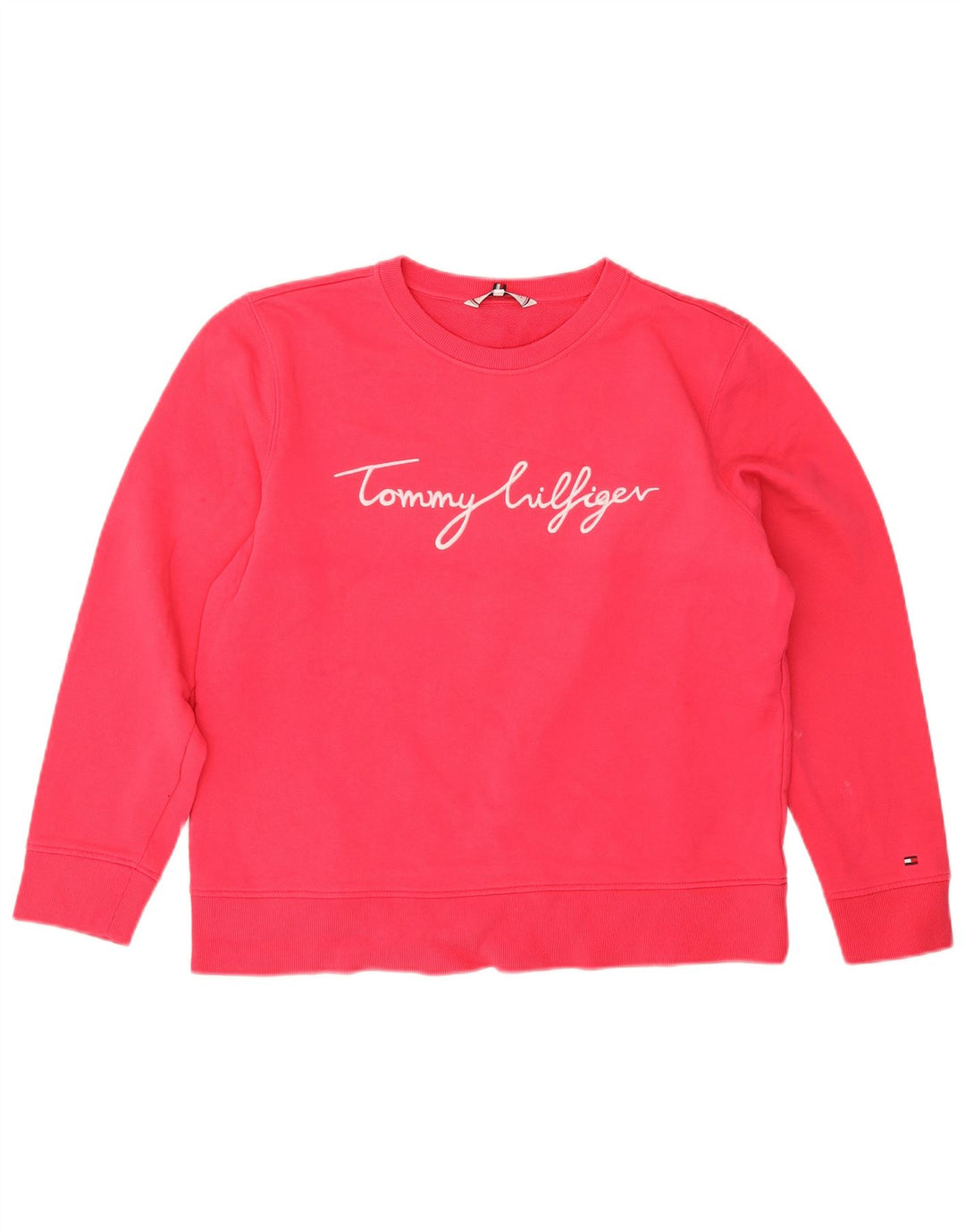Tommy Hilfiger Damen-Sweatshirt mit Grafik, übergroß, Gr. 10, Rosa