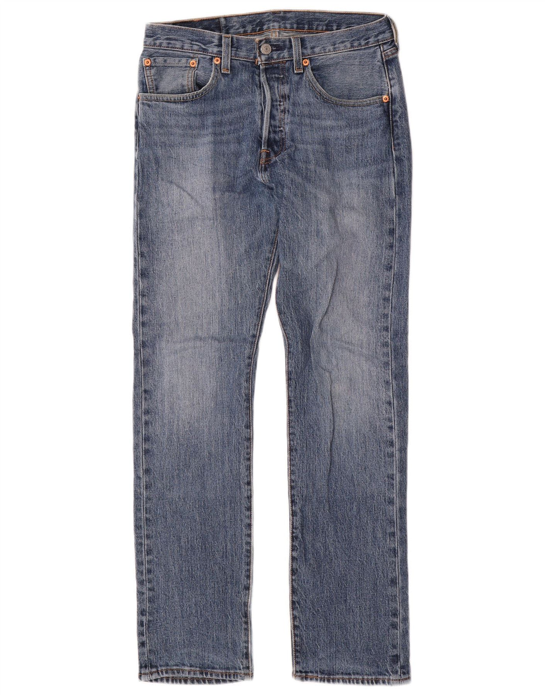 Levi's Herren 501 Straight Jeans W28 L30 Blaue Baumwolle