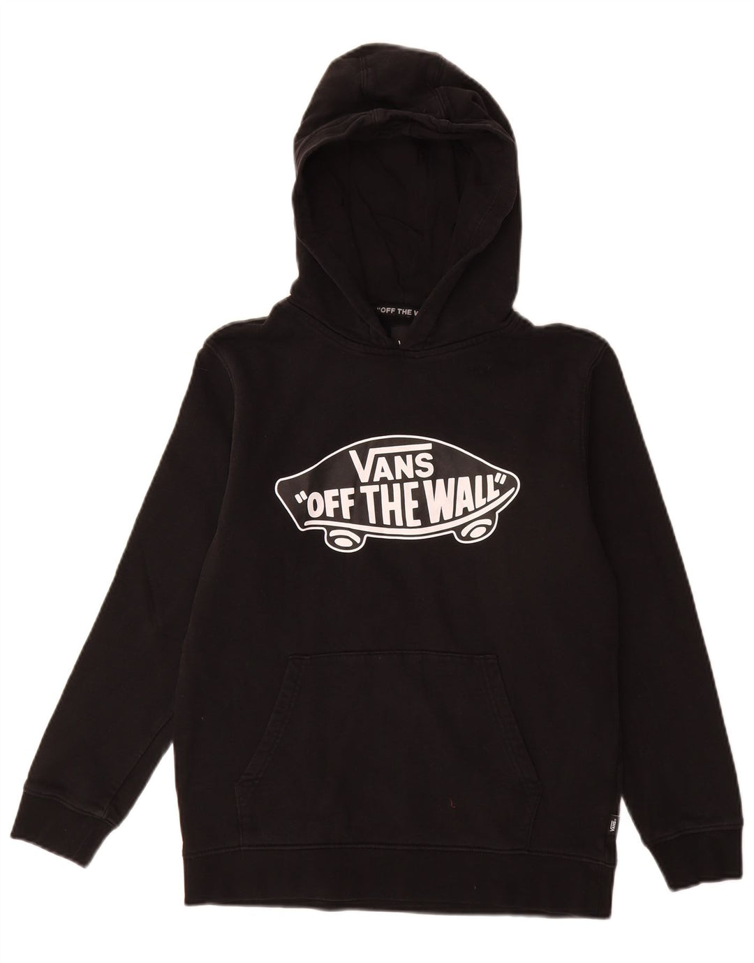 Vans Damen Graphic Hoodie Pullover UK 14 Large Schwarz
