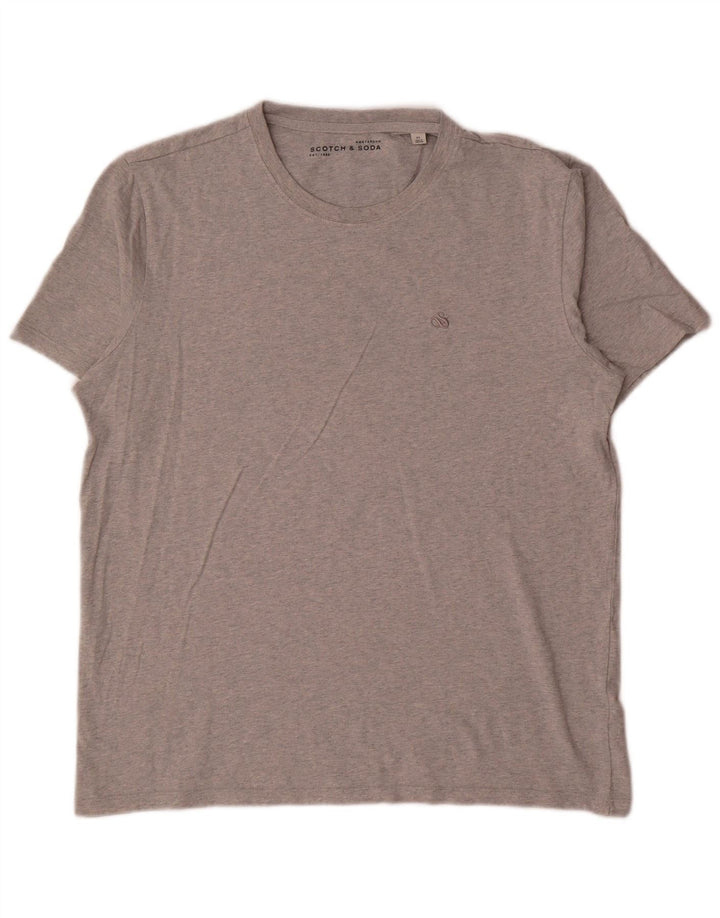Scotch & Soda Herren T-Shirt Top XL Grau meliert