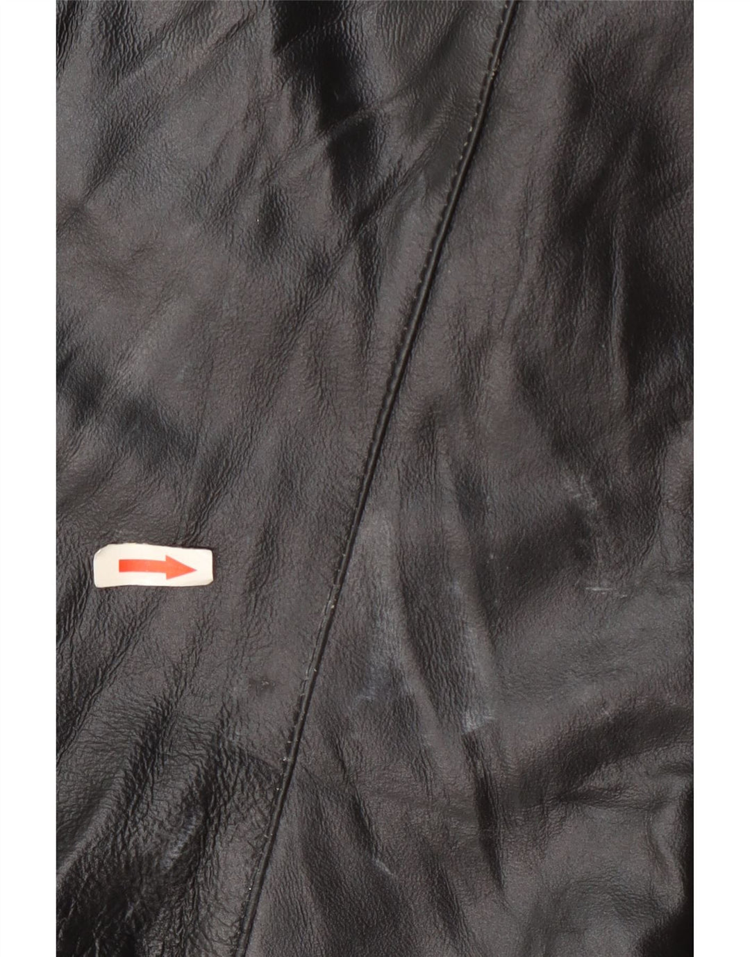Vintage Damen Lederjacke IT 48 XL Schwarz Colourblock
