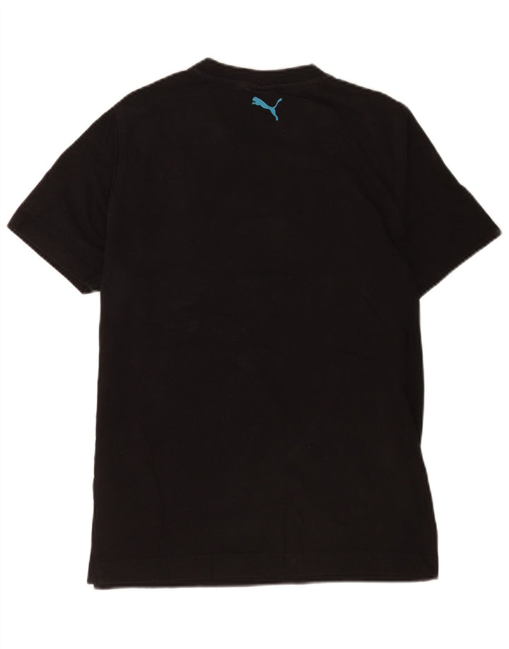 Puma Herren T-Shirt Top Medium Schwarz gestreift