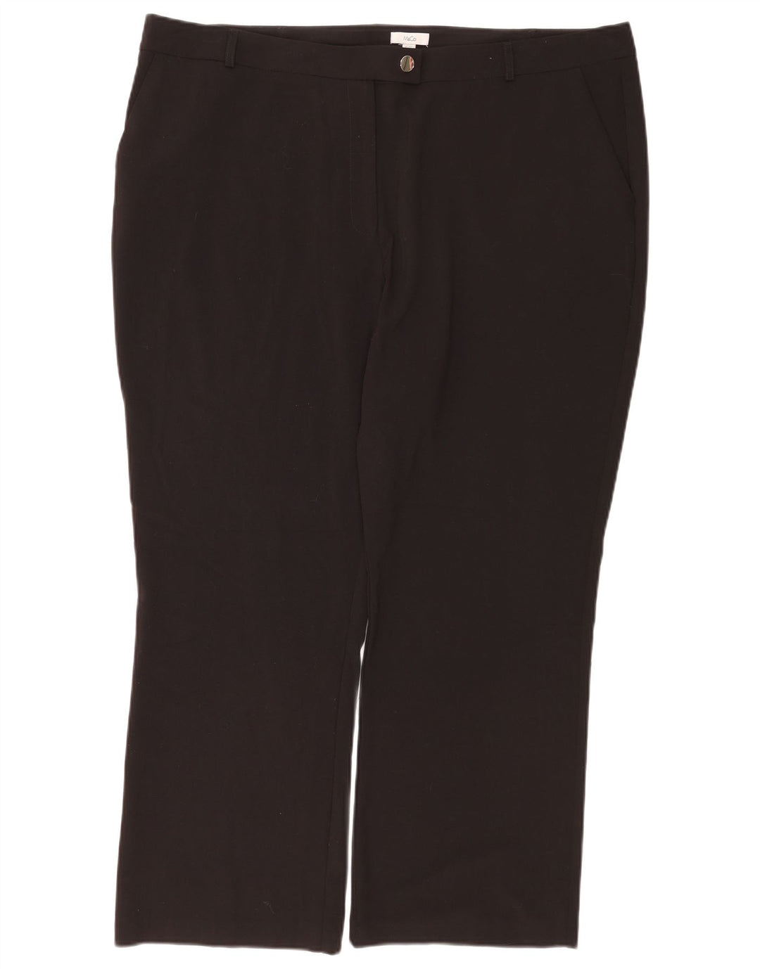 Max&Co. Damen Bootcut-Anzughose UK 22 3XL W42 L29 Schwarz Polyester