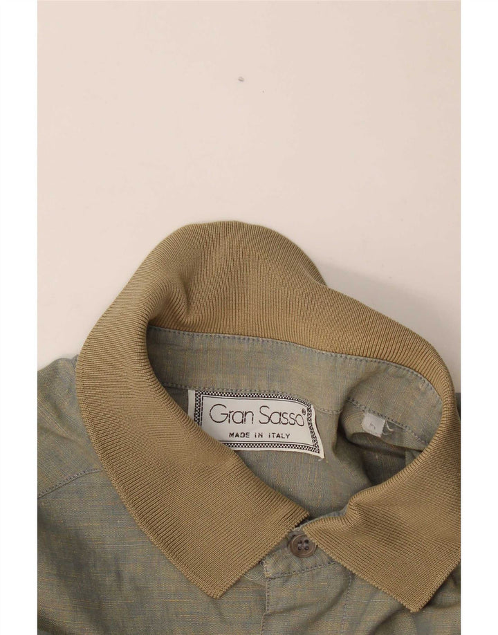 Gran Sasso Herren Kurzarmhemd XL Khaki