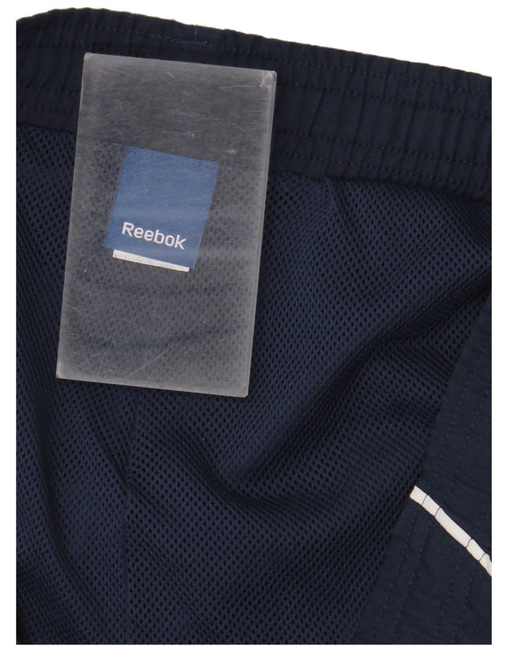 Reebok Herren-Trainingshose, Jogginghose, Größe S, Marineblau, Farbblock