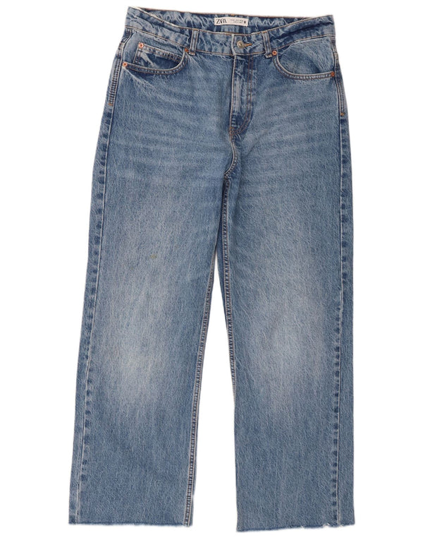 Zara Damen Straight Jeans EU 40 Medium W30 L28 Blaue Baumwolle