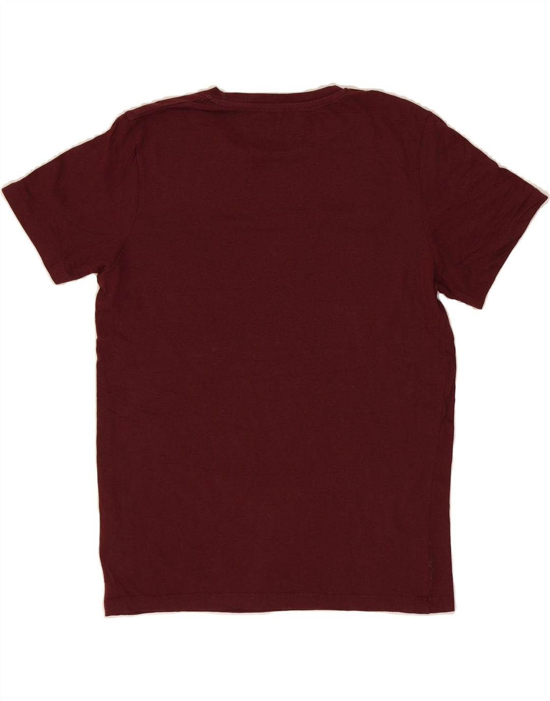 JACK & JONES Mens Graphic T-Shirt Top Medium Burgundy Cotton Vintage Jack & Jones and Second-Hand Jack & Jones from Messina Hembry 