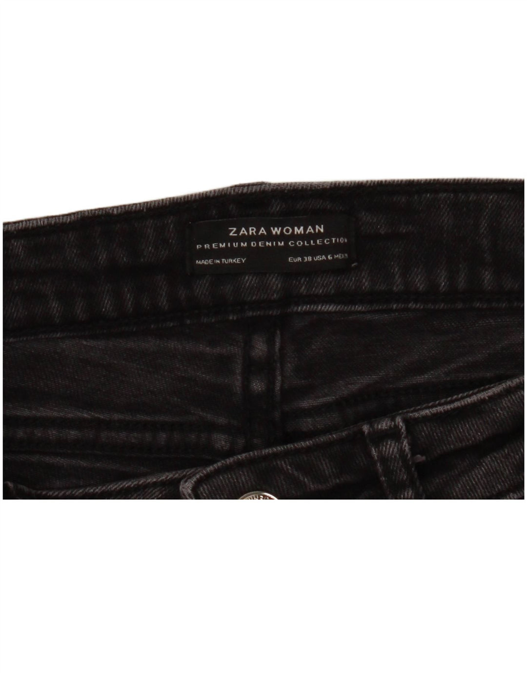 Zara Damen Distressed Skinny Jeans EU 38 Small W29 L26 Grau geblümt