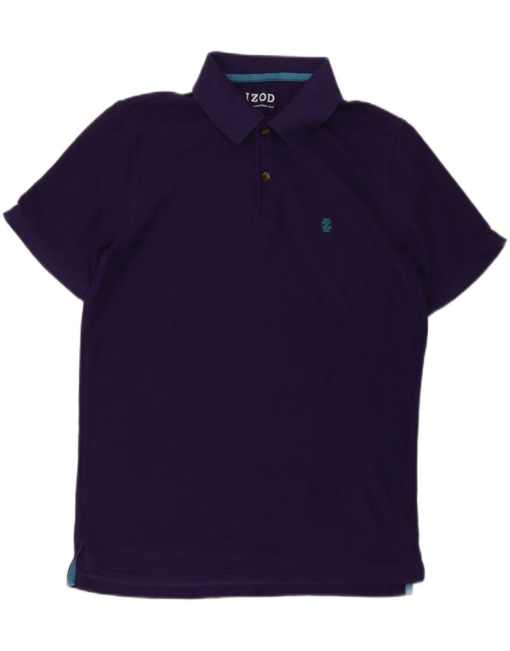 IZOD Mens Polo Shirt Medium Purple Cotton Vintage Izod and Second-Hand Izod from Messina Hembry 