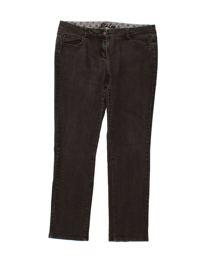 MONSOON Womens Slim Jeans UK 16 Large W34 L31 Grey Cotton Vintage Monsoon and Second-Hand Monsoon from Messina Hembry 