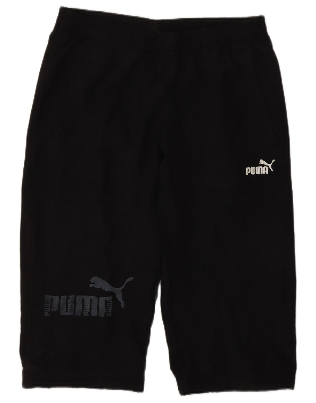 PUMA Jungen Graphic Bermuda Sportshorts 13–14 Jahre, schwarzes Polyester
