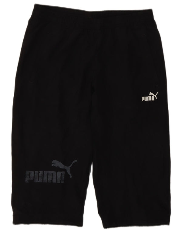 PUMA Jungen Graphic Bermuda Sportshorts 13–14 Jahre, schwarzes Polyester