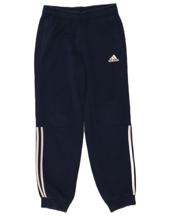 ADIDAS Jungen-Trainingshose, Jogginghose, 11–12 Jahre, marineblaue Baumwolle