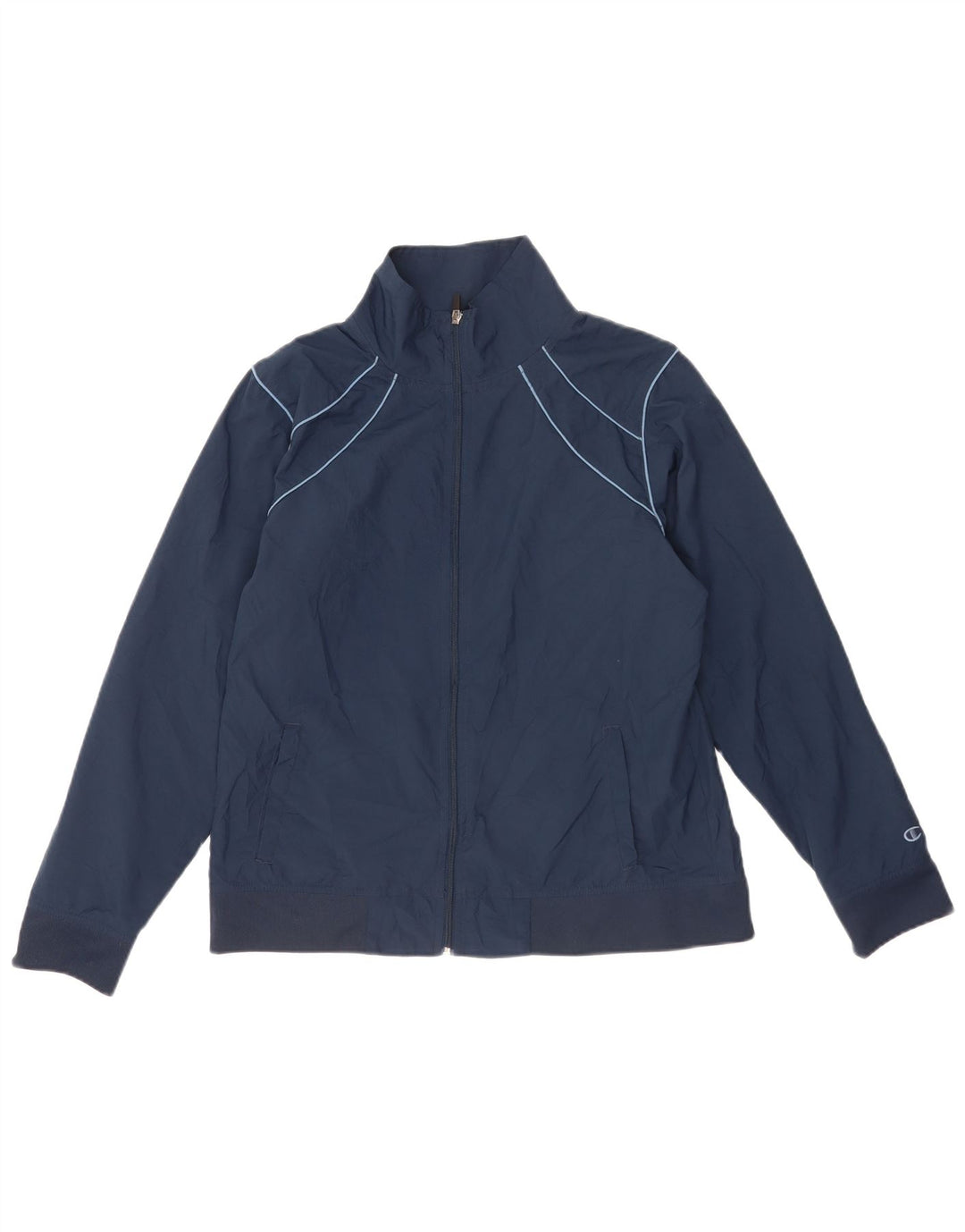 Champion Damen-Trainingsanzug-Top-Jacke, UK 16, Größe L, Marineblau, Polyester