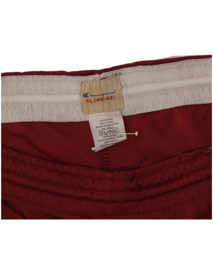 CHAMPION Mens Harvard Sport Shorts XL Red Nylon