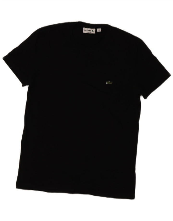 Lacoste Herren-T-Shirt mit normaler Passform, Größe 4, mittelschwarz, Baumwolle