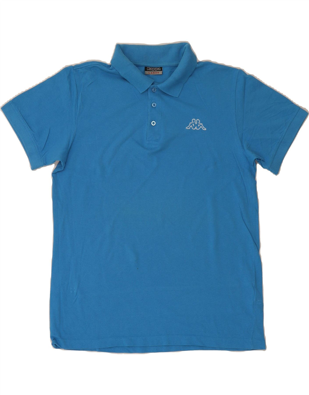 KAPPA Mens Polo Shirt Large Blue Cotton Vintage Kappa and Second-Hand Kappa from Messina Hembry 