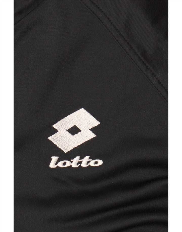 Lotto Herren-Trainingsanzugoberteil mit Grafik, Größe L, Schwarz, Farbblock