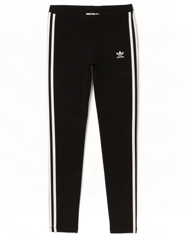 Adidas Damen Leggings UK 10 Large Black Cotton