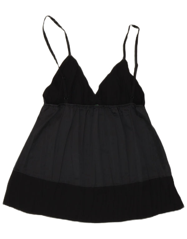 Benetton Damen Cami Top UK 12 Medium Schwarz
