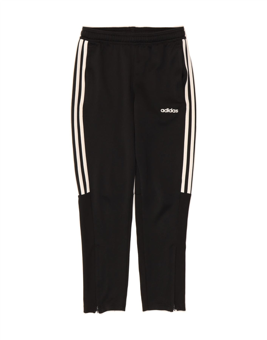 ADIDAS Boys Climalite Tracksuit Trousers 11-12 Years  Black Polyester Vintage Adidas and Second-Hand Adidas from Messina Hembry 