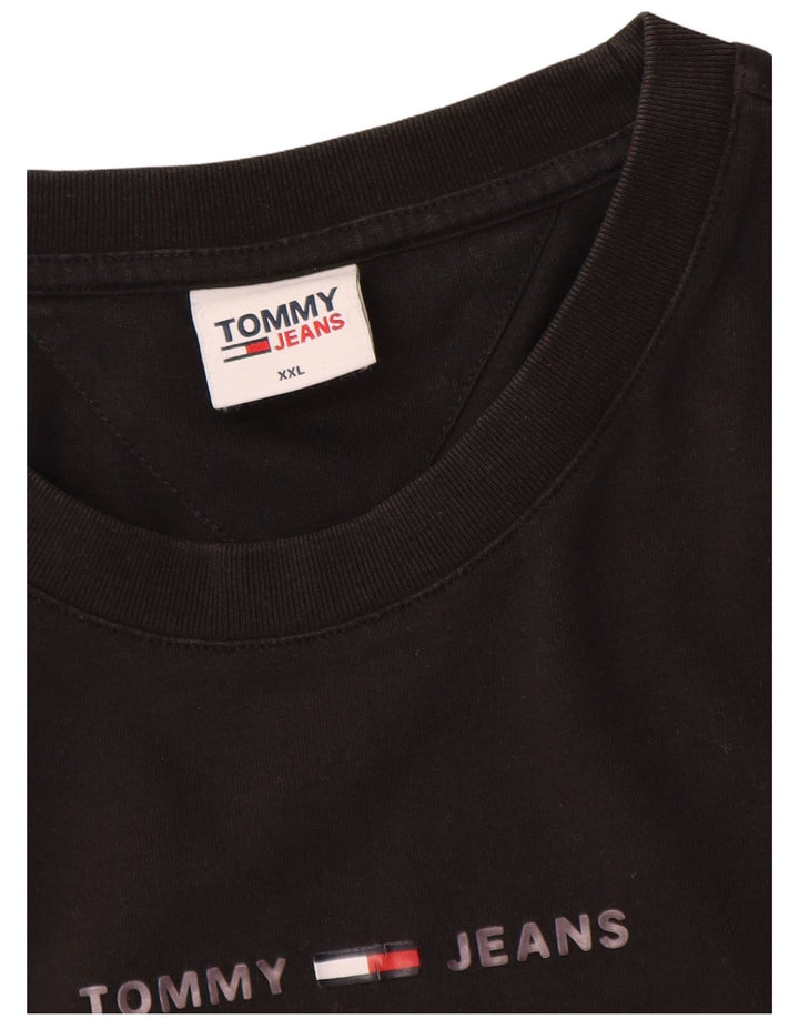 Tommy Hilfiger Herren Grafik T-Shirt Top 2XL Schwarz