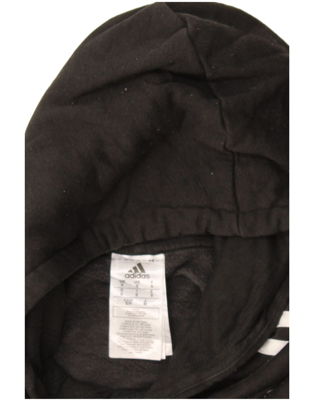 Adidas Herren Kapuzenpullover Small Schwarz Baumwolle