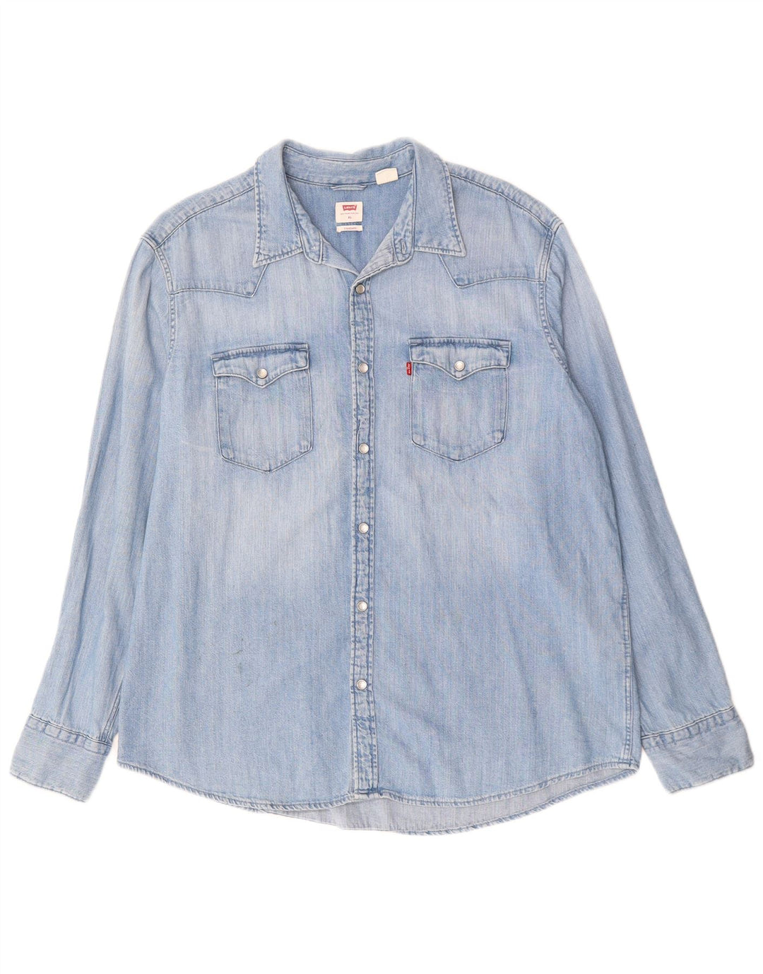 Levi's Herren Standard-Jeanshemd XL aus blauer Baumwolle