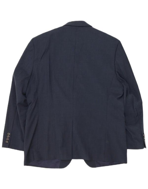 Chaps Herren-Blazer mit 2 Knöpfen, UK 46 3XL, marineblaue Wolle