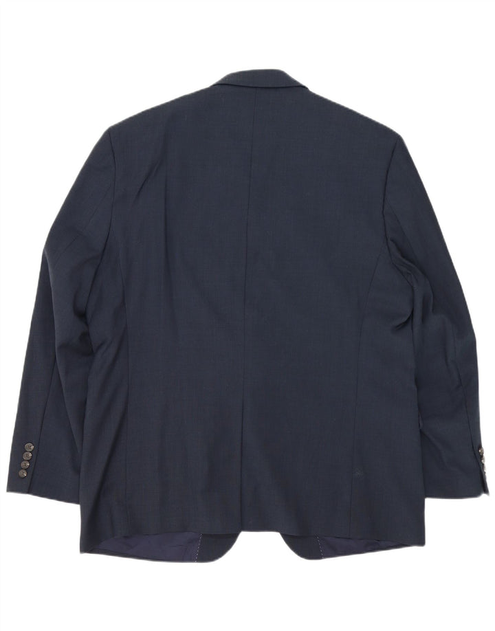 Chaps Herren-Blazer mit 2 Knöpfen, UK 46 3XL, marineblaue Wolle