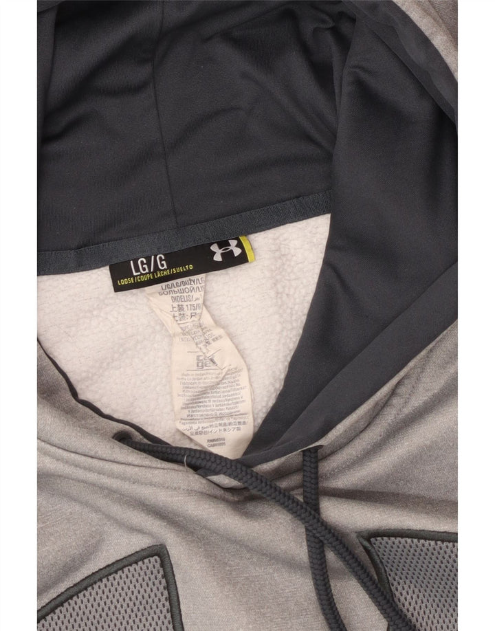 UNDER ARMOUR Herren-Kapuzenpullover mit Grafik, groß, grau, Polyester