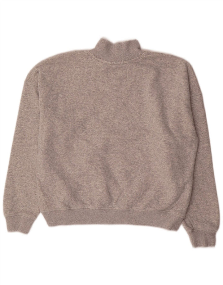 Jack Wills Damen-Sweatshirt in Übergröße mit Grafik, Gr. 10, Größe S, Grau