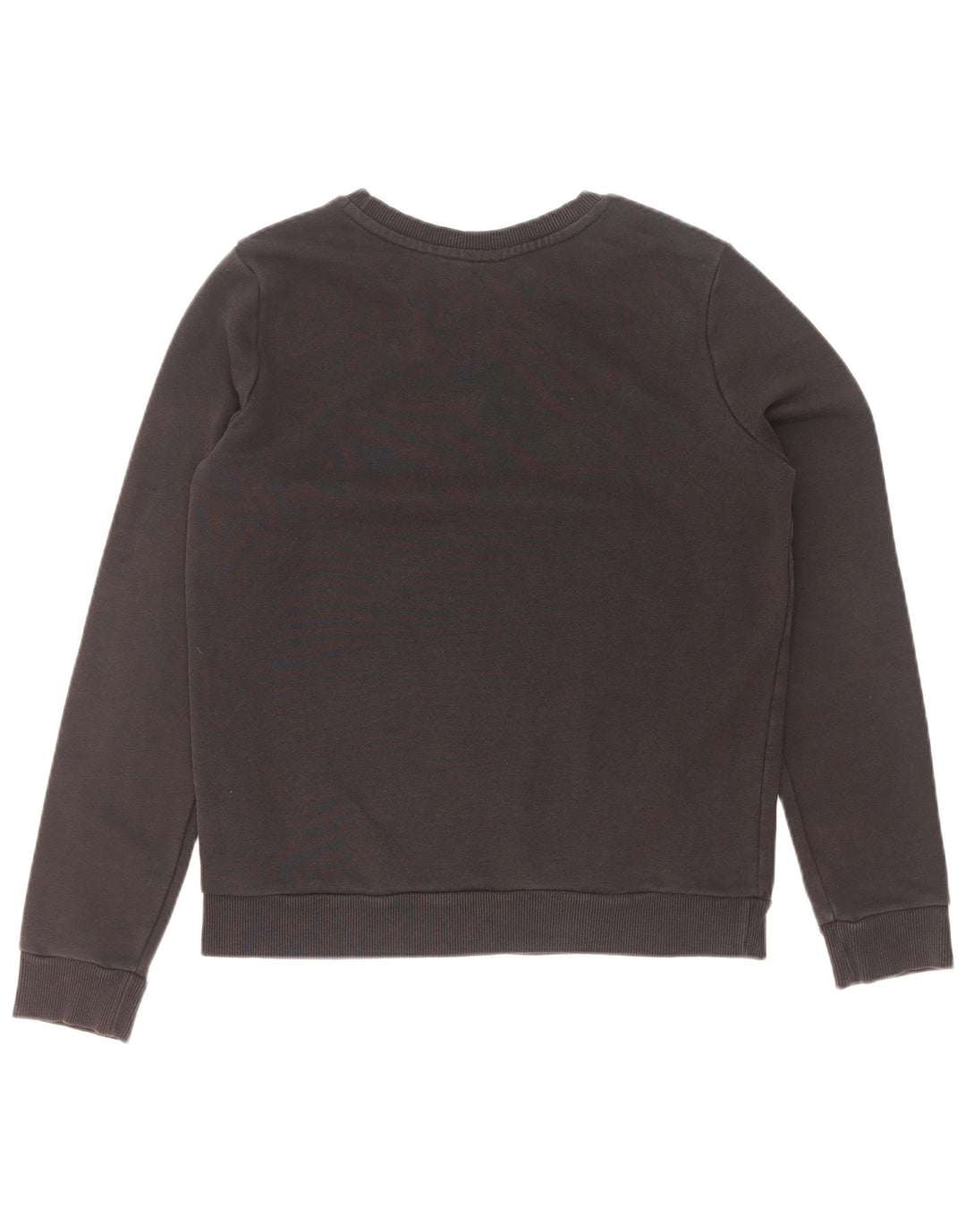 Adidas Damen Grafik-Sweatshirt-Pullover UK 12 Mittelschwarze Baumwolle