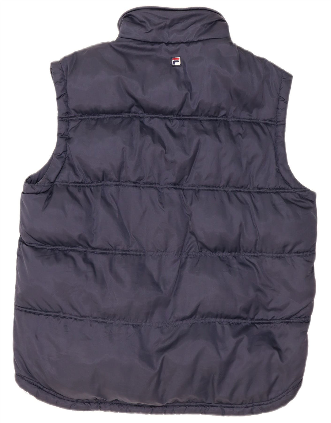 Fila Herren Wattierte Weste UK 38 Medium Navy Blue Colourblock Polyamid