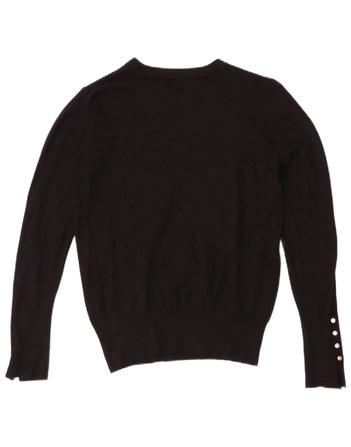 Zara Damen-Pullover mit U-Boot-Ausschnitt, Gr. 12, mittelschwarz