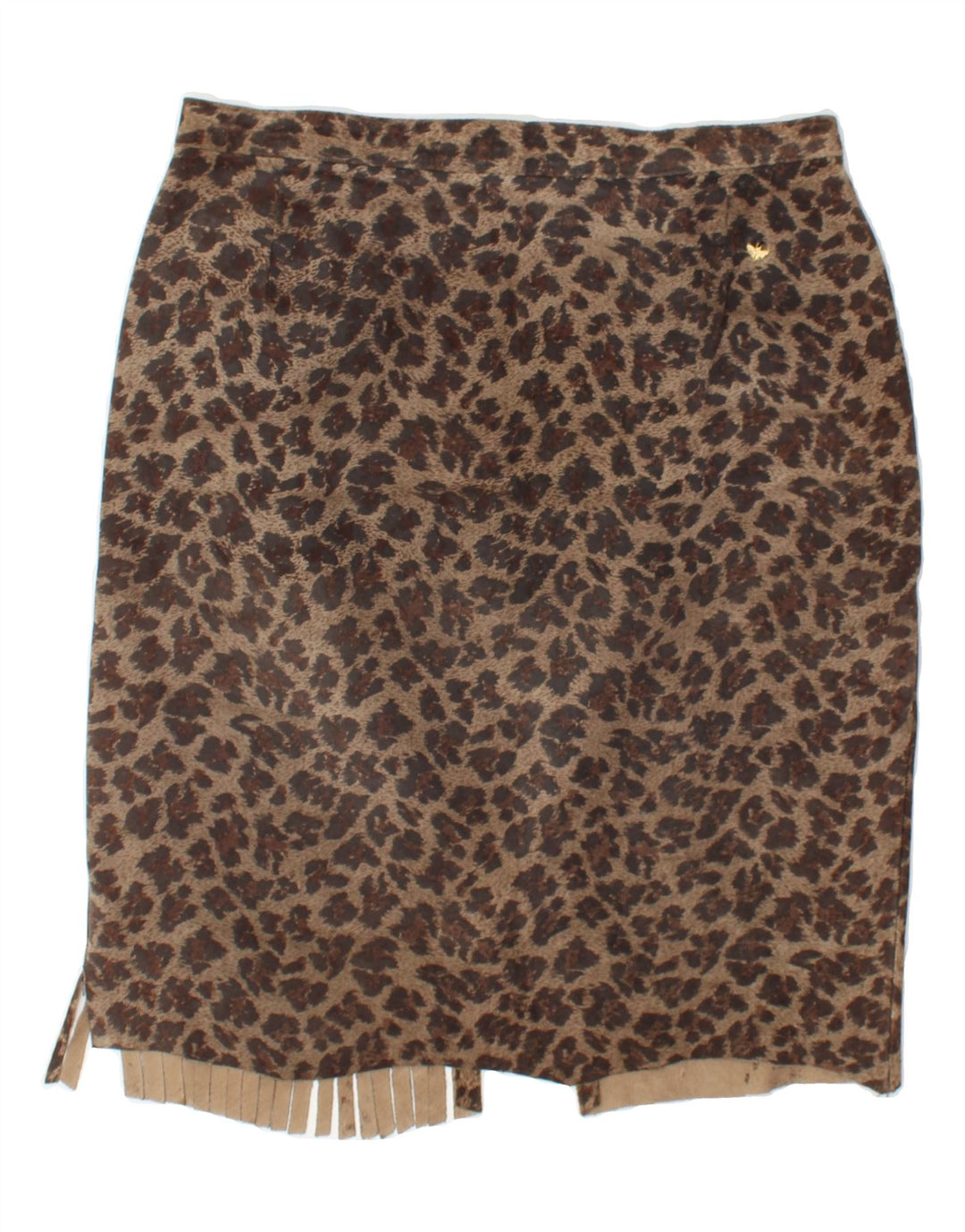 VINTAGE Womens Pencil Skirt W29 Medium Brown Animal Print Vintage Vintage and Second-Hand Vintage from Messina Hembry 