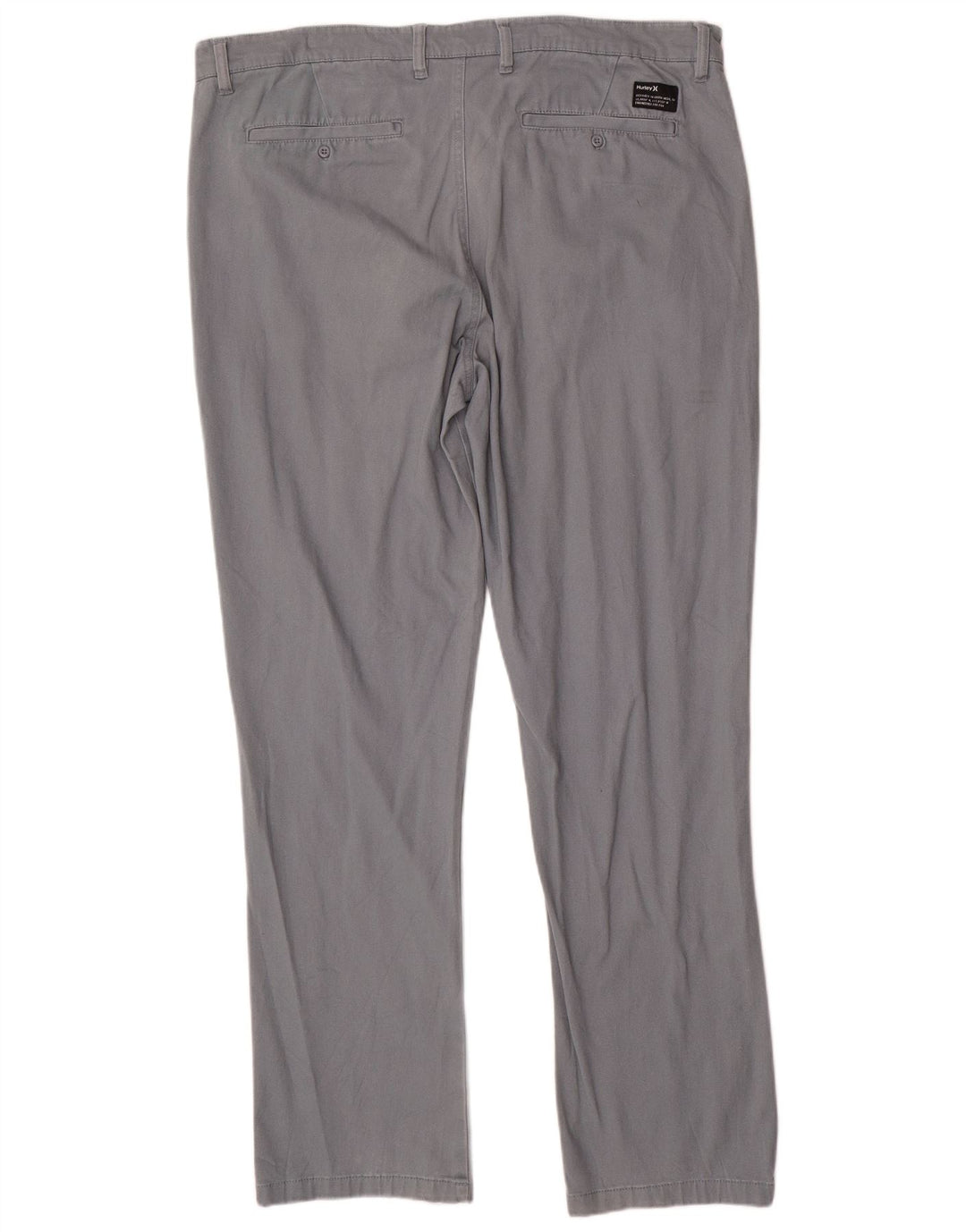 HURLEY Gerade Chinohose für Herren, W36, L32, graue Baumwolle