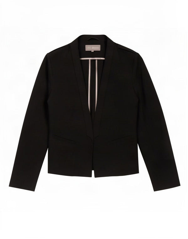 Marks & Spencer Damen Blazer Jacke UK 14 Medium Schwarz Polyester