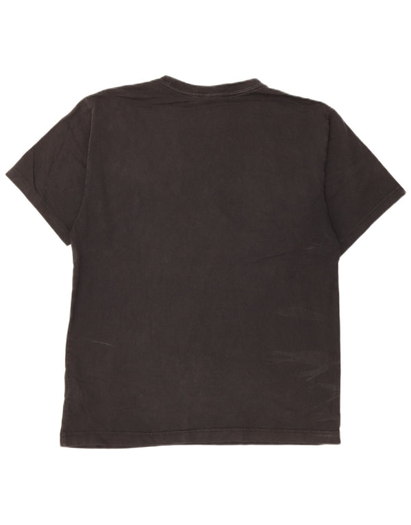 Adidas Mens Graphic T-Shirt Top Medium Black Cotton