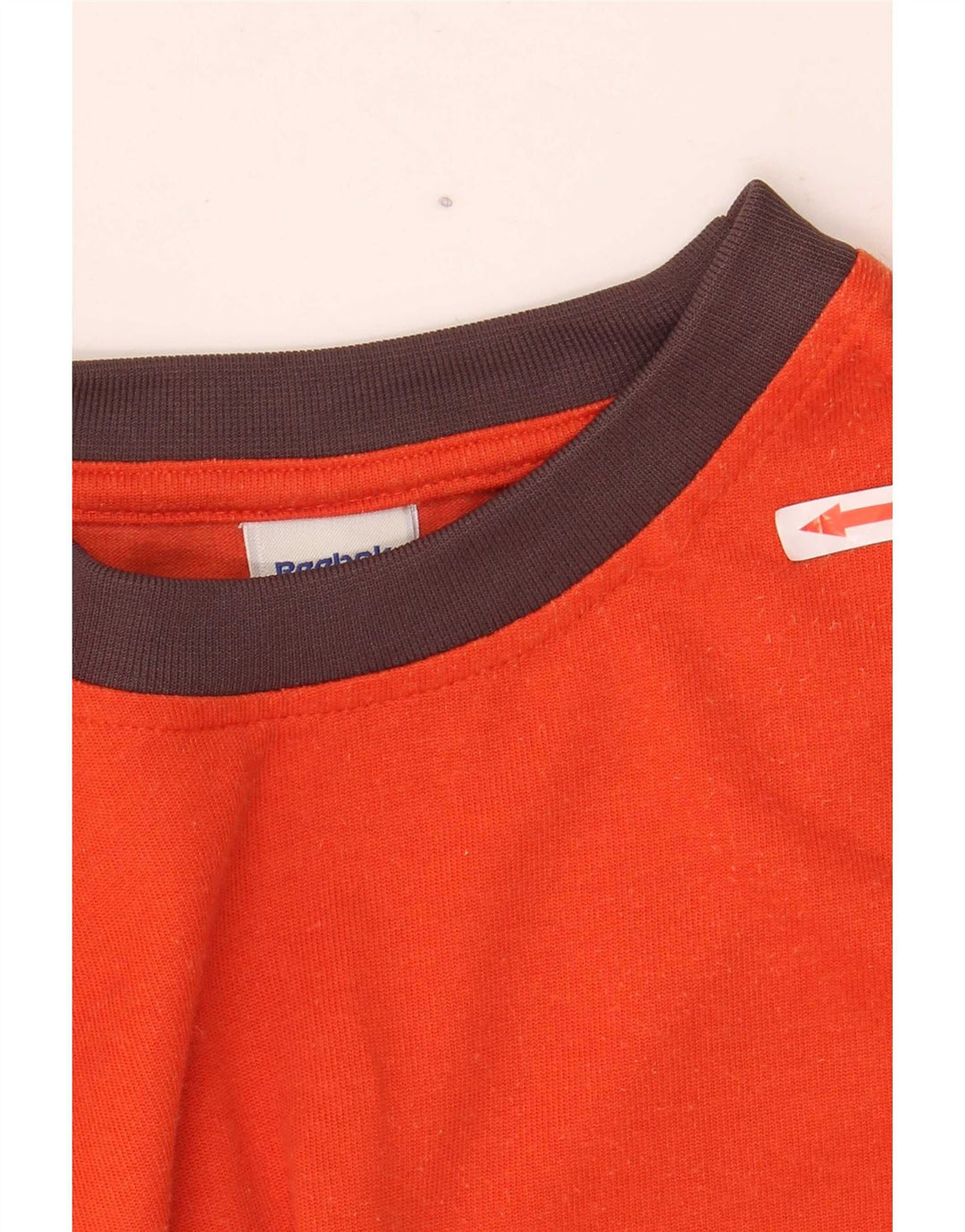 Reebok Herren T-Shirt Top Large Orange Baumwolle