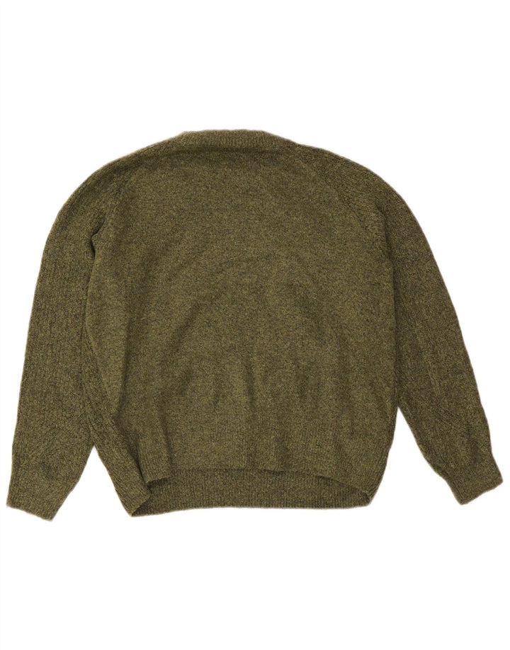 Marks & Spencer Damen-Pullover mit Rundhalsausschnitt, Gr. 14, Medium Khaki, Acryl