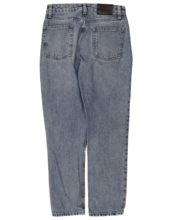Dkny Damen High Rise Tapered Jeans W28 L27 Blaue Baumwolle