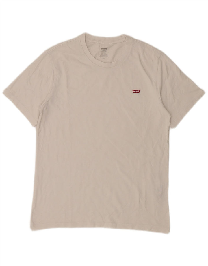 LEVI'S Herren Standard T-Shirt Top Small Weiße Baumwolle
