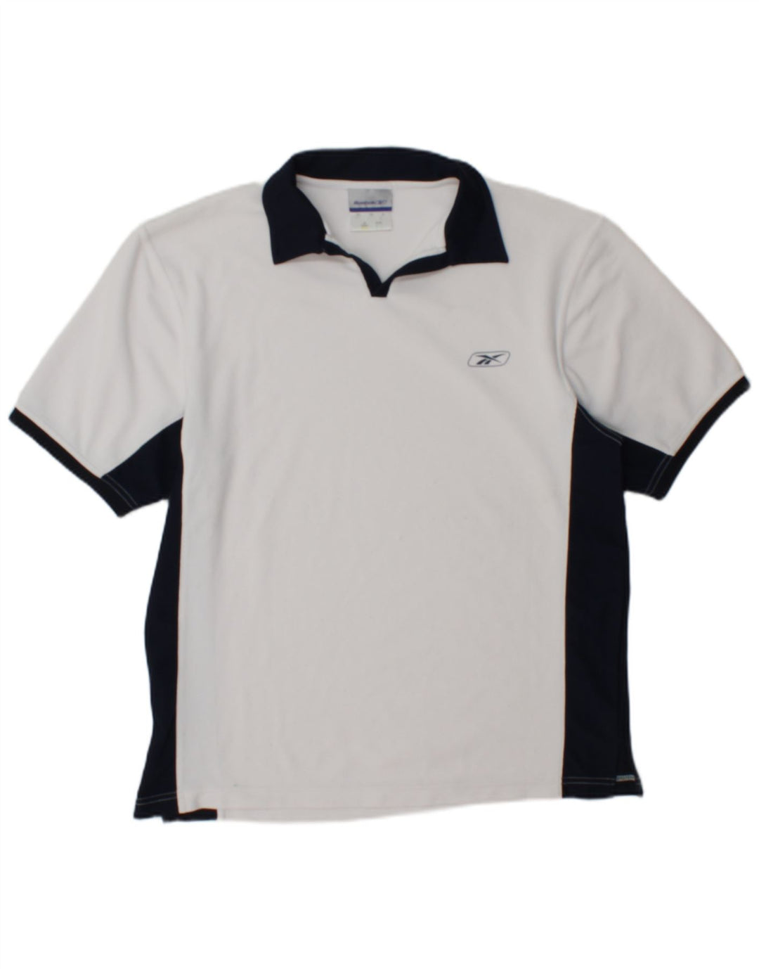 Reebok Herren Poloshirt XS Weiß Colourblock