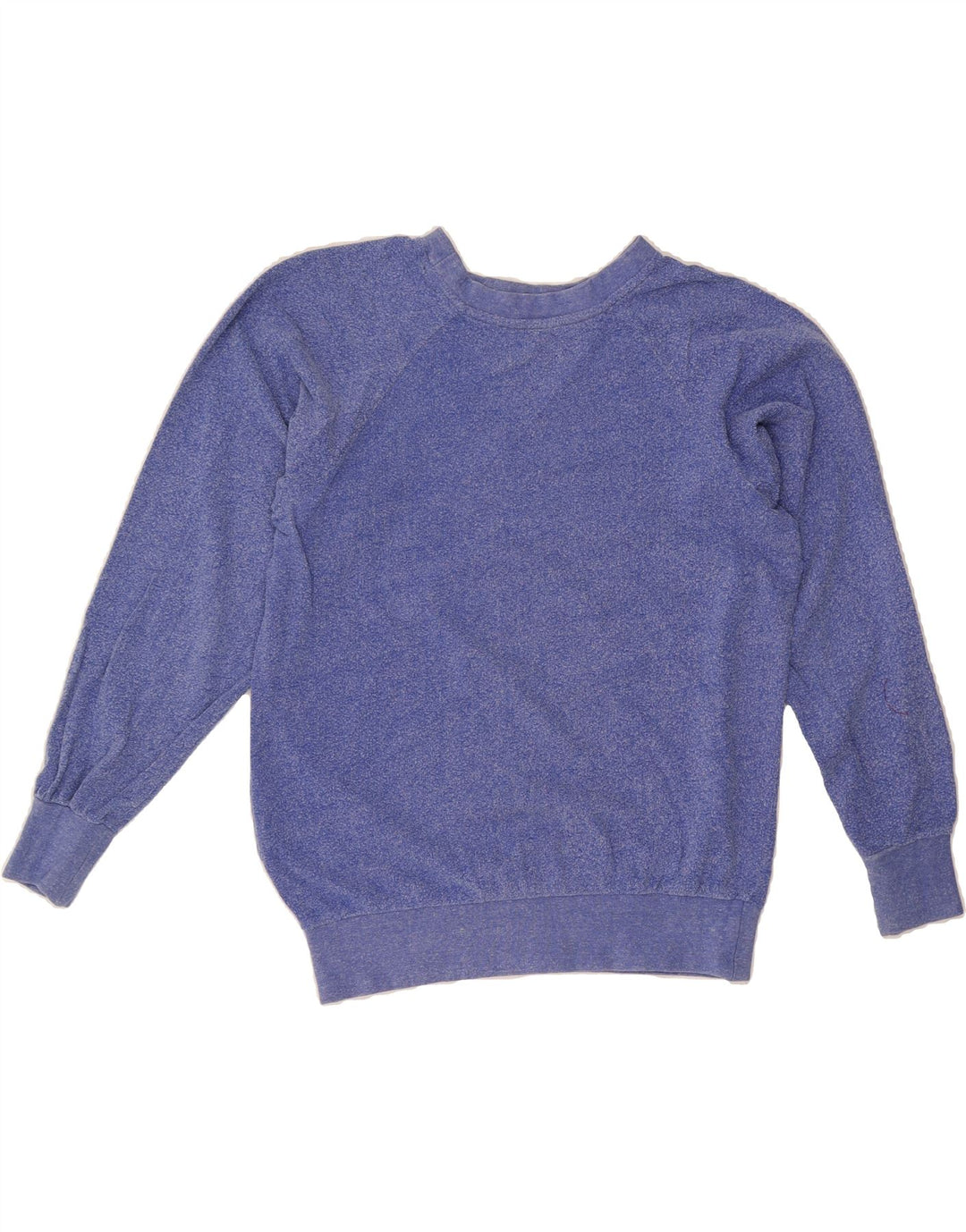 VANS Womens Oversized Graphic Sweatshirt Jumper UK 10 Small Blue Flecked Vintage Vans and Second-Hand Vans from Messina Hembry 