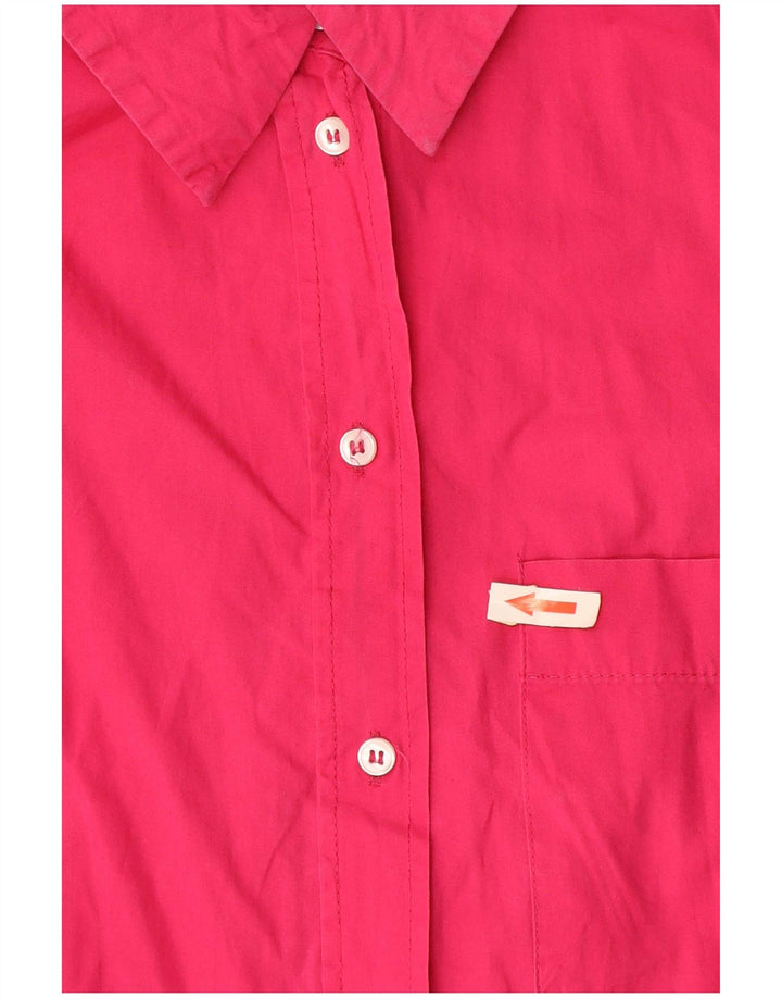 Zara Damen-Oversize-Hemd, Gr. 10, Größe S, Rosa, Baumwolle