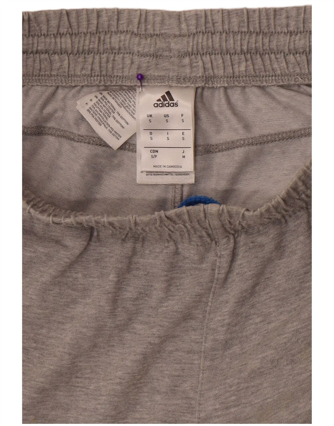 Adidas Herren Graphic Sport Shorts Kleine grau melierte Baumwolle