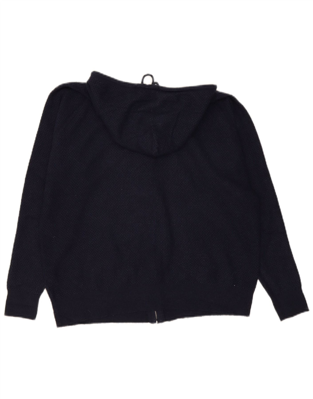 Marks & Spencer Damen-Kapuzenpullover mit Reißverschluss, UK 14, mittlere marineblaue Viskose