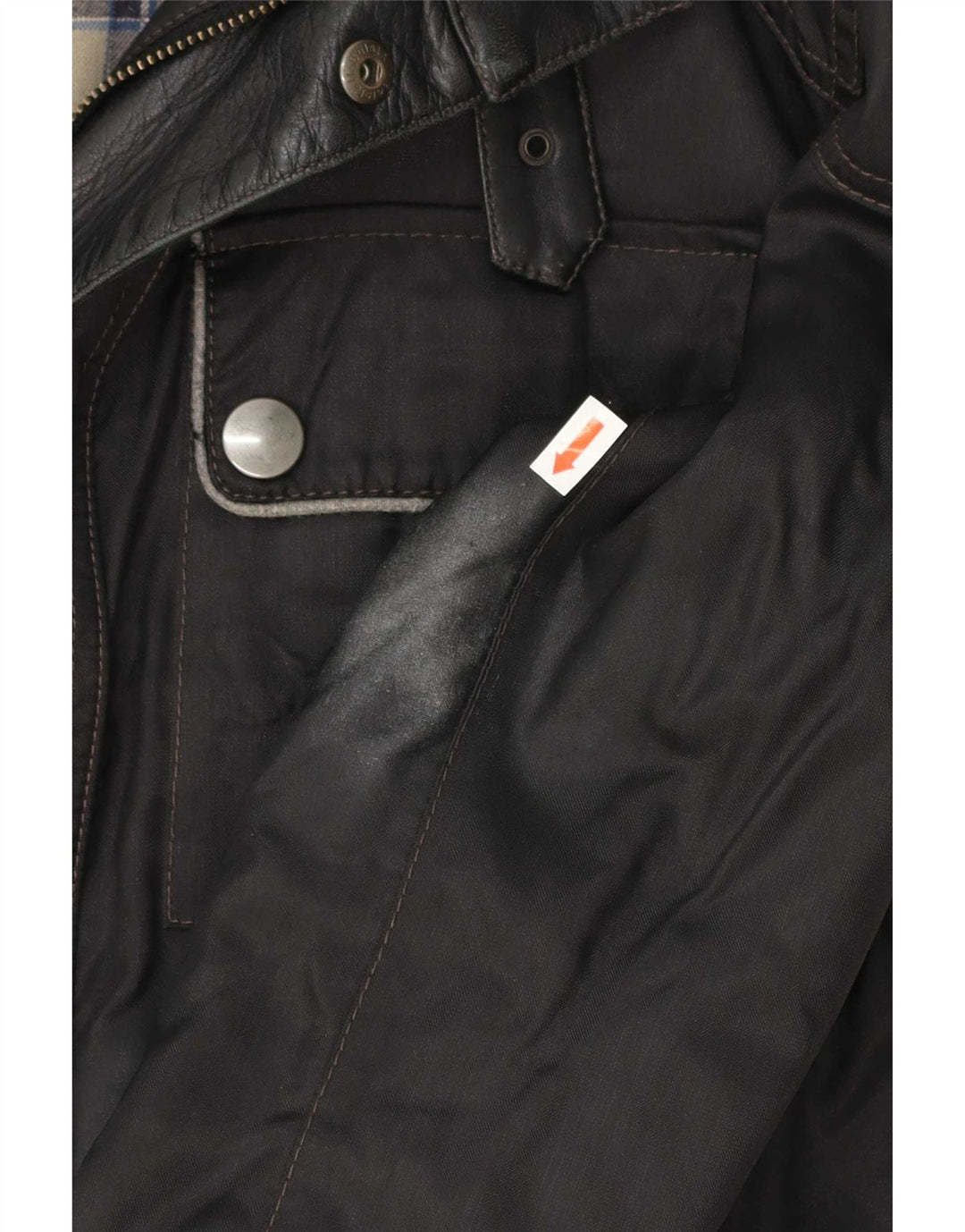 Belstaff Herren Graphic Racer Jacke UK 38 Mittelschwarzes Nylon