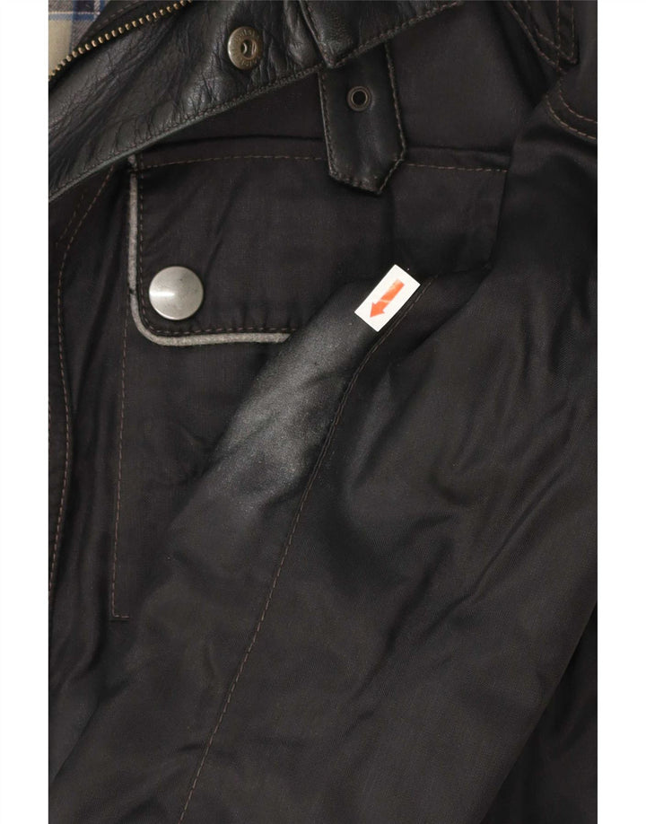 Belstaff Herren Graphic Racer Jacke UK 38 Mittelschwarzes Nylon